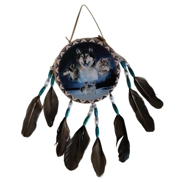 ECU Small Decorative Wolf Drum - Picture 1 of 3